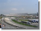 A look down the back straightaway before the race begins.