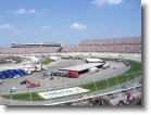 The field spread out across the track.