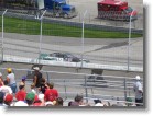 The MBNA car making a lap around the track prior to the start of the race.