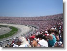 The grandstands minutes before the start of the race.