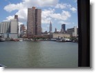 Empire State Building in the distance as seen from the cruise ship.