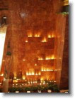 The waterfall wall in Trump Tower.