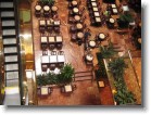 Looking down in the atrium at Trump Tower.
