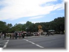 The entrance to Central Park on Fifth Avenue.