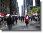 Sixth Avenue had been blocked off and turned into a street marketplace.