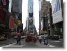 Arriving in Times Square.