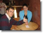 Matthew & Ashley at the Starbucks inside Trump Tower.