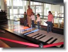 The giant piano floor (as seen in the movie 