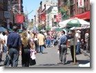 A view down the street in Little Italy.