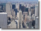 Looking north on 5th Avenue from the top of the Empire State Building.