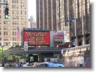 The entrance to Madison Square Garden.