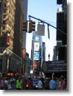 Walking towards Times Square.