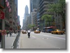 Looking down Fifth Ave. in front of the GE Building.