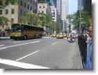 Looking up Fifth Ave. in front of the GE Building.