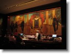 The mural above the bar inside the King Cole Bar of St. Regis.