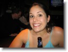 Ashley enjoying a Miller Lite at the Playwright Bar in Times Square.