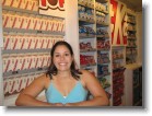 Ashley in the Hershey's Store.
