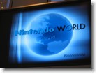 The Nintendo World sign in the lobby.