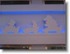 Silhouettes of Mario Kart characters.