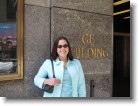 Ashley in front of the GE Building.