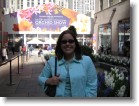 Ashley in front of the Orchid Show.