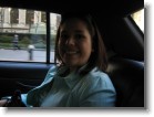 Ashley in the cab.