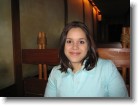 Ashley inside Blue Ribbon Sushi.