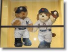 Yankees & Mets baseball bears advertising the Build-a-Bear Workshop.