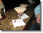 Chocolate martinis in Ruth's Chris Steak House.