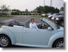 And we FINALLY put the top down!  (It had been raining too much earlier to attempt this).