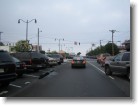 Driving towards the boardwalk.