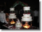 Double tower wedding cake.