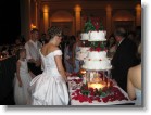 Jody with the wedding cake.